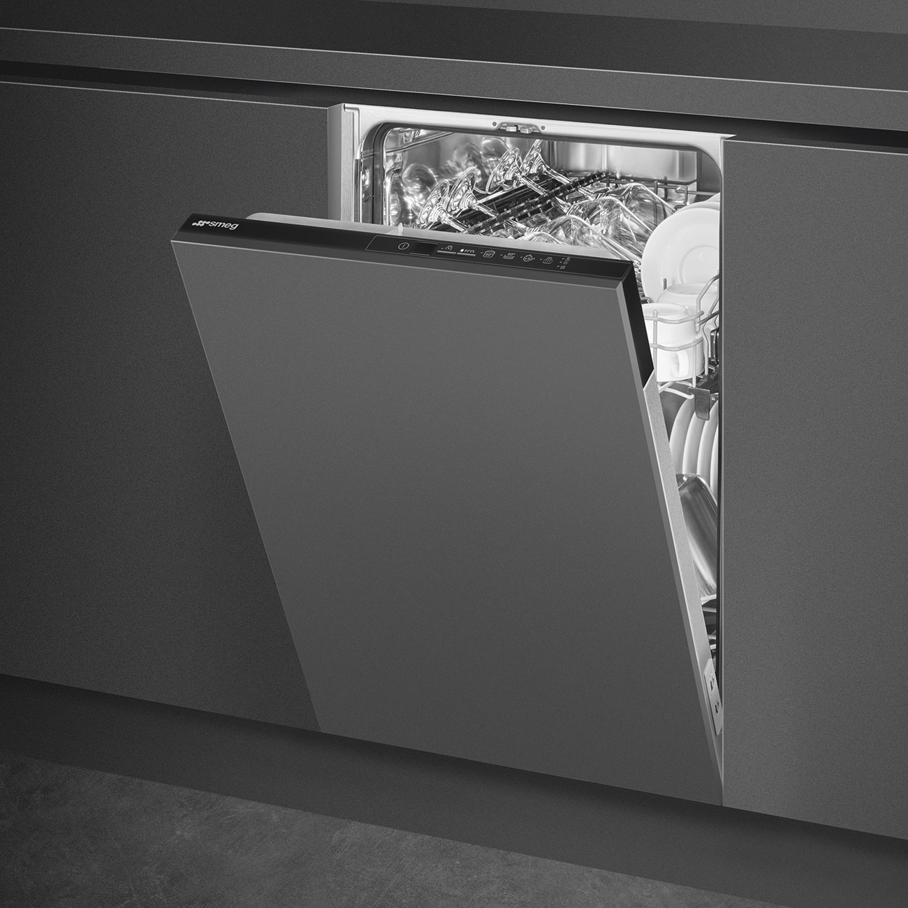 SMEG ST4512IN Полностью встраиваемая посудомоечная машина, 45 см